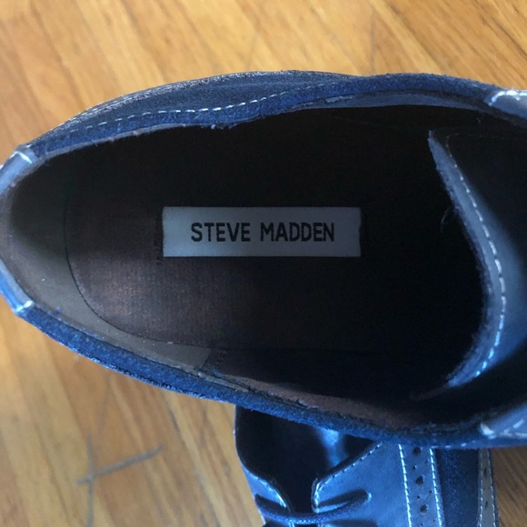 Steve Madden Blue Suede Oxford Brogues 👞 - Picture 8 of 8
